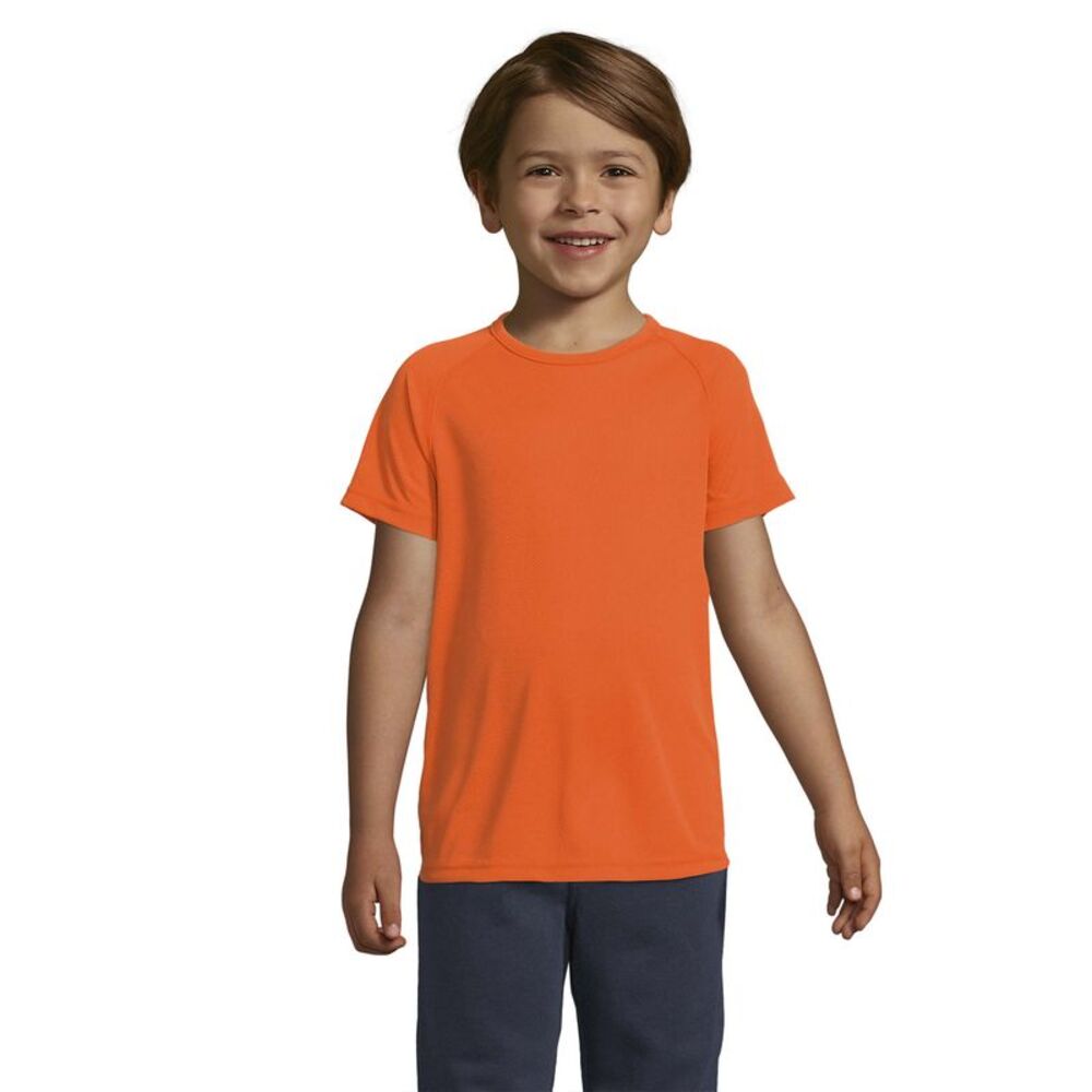 SOLS Childrens/Kids Sporty  T-Shirt / Neon Orange